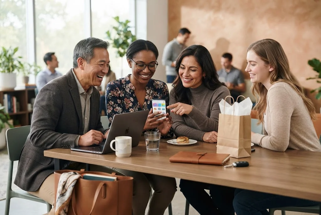 Educators exploring shopping travel and lifestyle member benefits